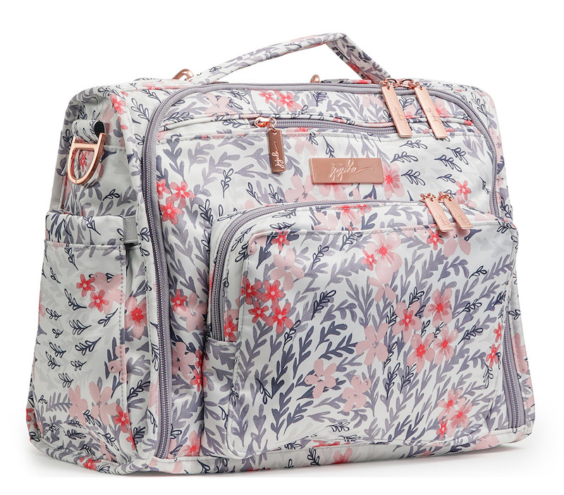 Best baby gear for twins: JuJuBe's BFF diaper bag is the perfect size for twins
