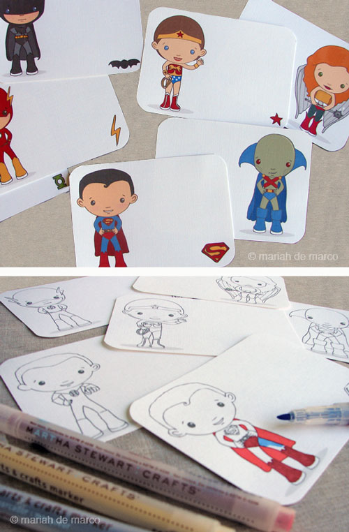 Girls' superhero costume at Sew Plain Jane | Cool Mom Picks Free superhero printables - mariah demarco | Cool Mom Picks