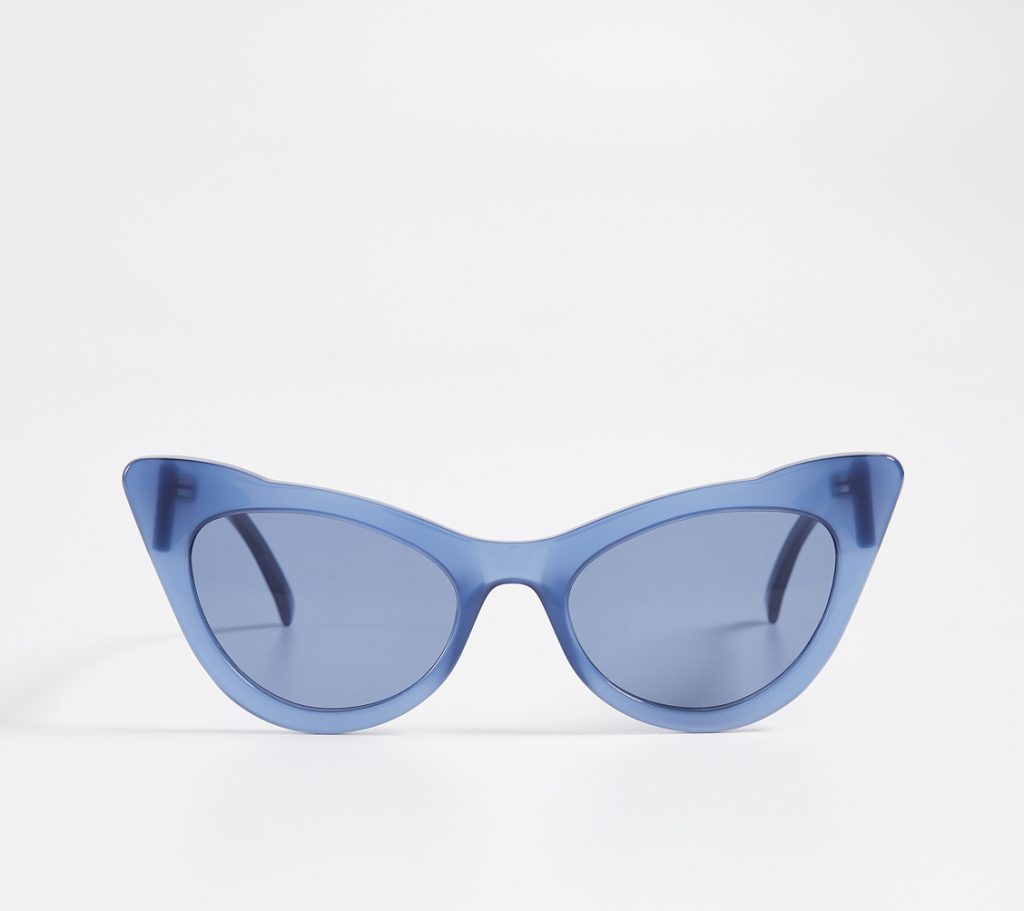 Ganni Lulu sunglasses in blue nail a few of the top 2019 eyewear trends all at once Ganni Lulu sunglasses in blue nail a few of the top 2019 eyewear trends all at once