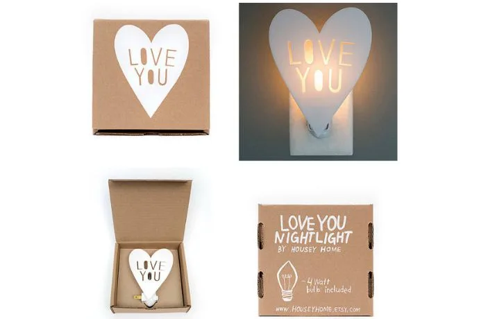 Love You night light from Housey Home