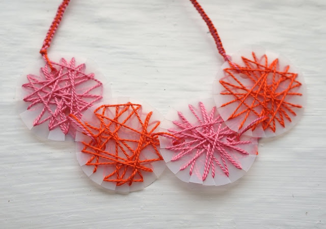Milk Jug String Art Necklace