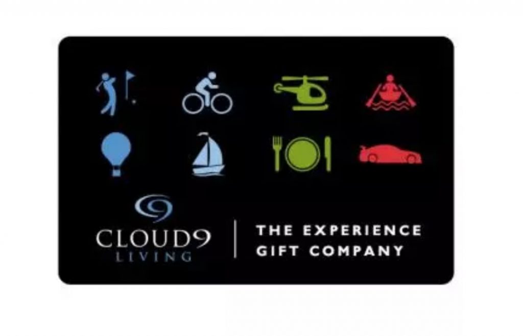 Cloud 9 living gift card towards amazing experience gifts: Creative Father's Day gifts for the man who has everything Cloud 9 living gift card towards amazing experience gifts: Creative Father's Day gifts for the man who has everything
