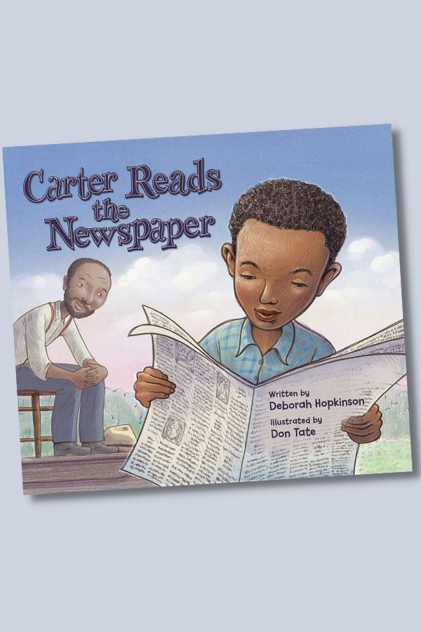 The children's picture book, Carter Reads the Newspaper, tells the story of the Father of Black History Month. The children's picture book, Carter Reads the Newspaper, tells the story of the Father of Black History Month.