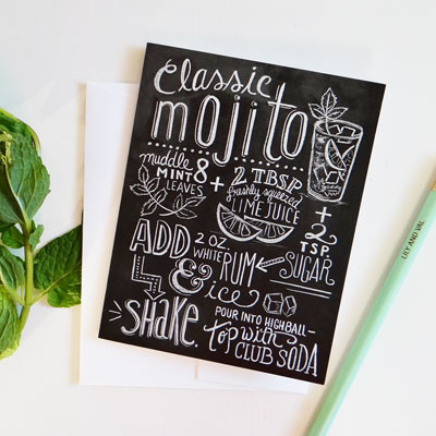 Mojito recipe card at Lily and Val | Cool Mom Picks
