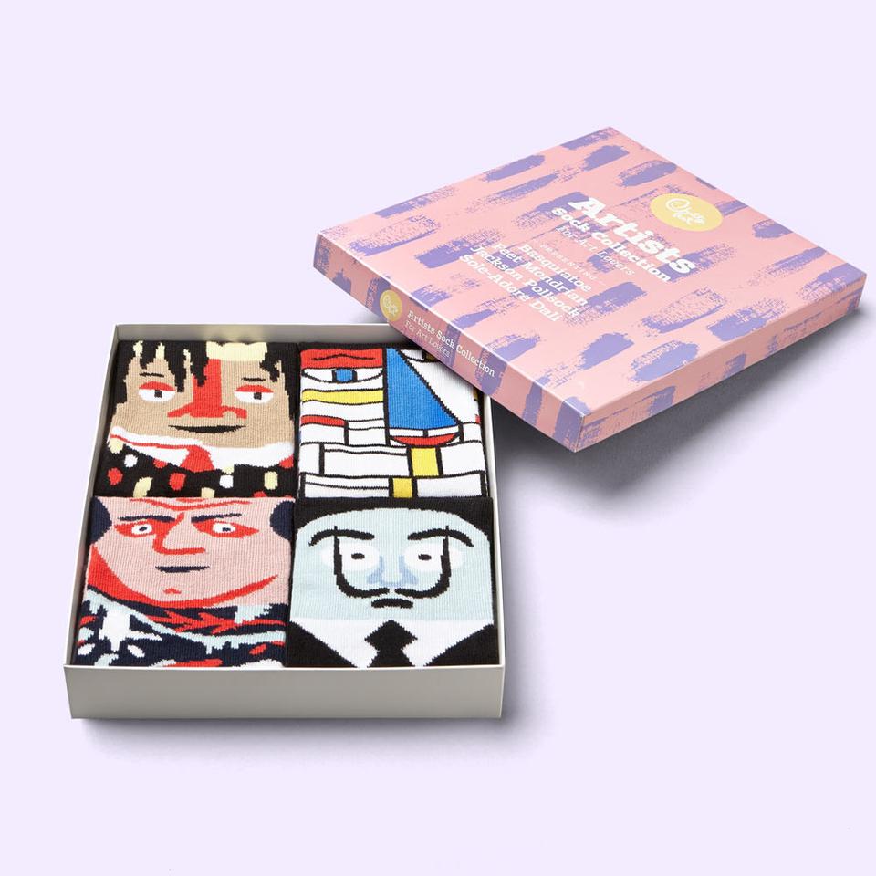 Chatty feet modern artist sock set