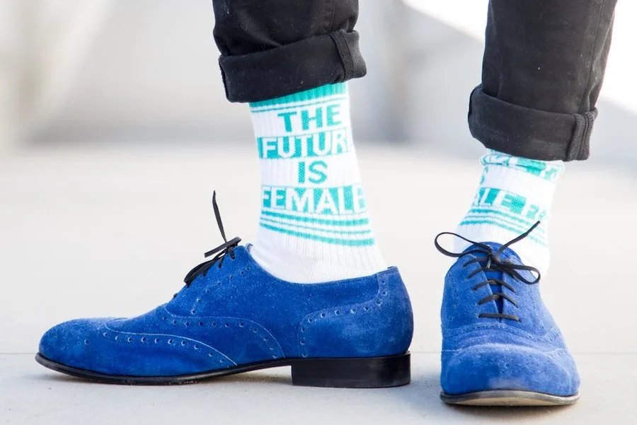The future is female socks worn by Kamala Harris: We found them! (though this is not her)