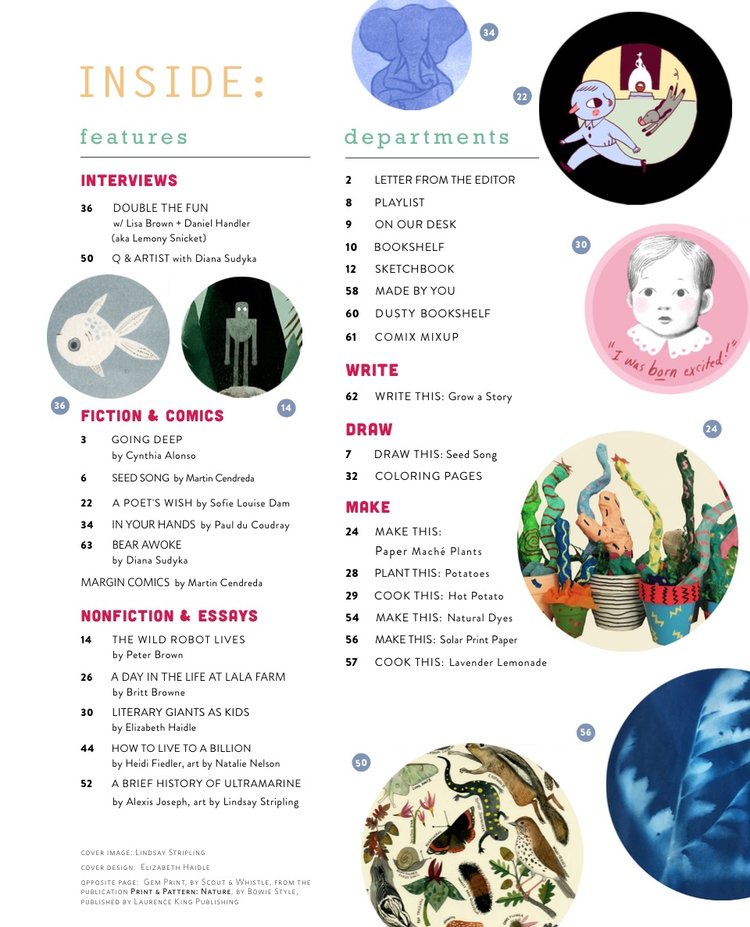 Illustoria magazine for thinking, creative kids