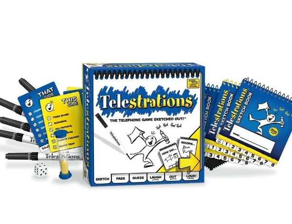 Telestrations: Awesome party game that's like Telephone meets Pictionary.