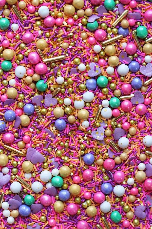 Purple Heart Sprinkle Mix (Fancy Sprinkles)