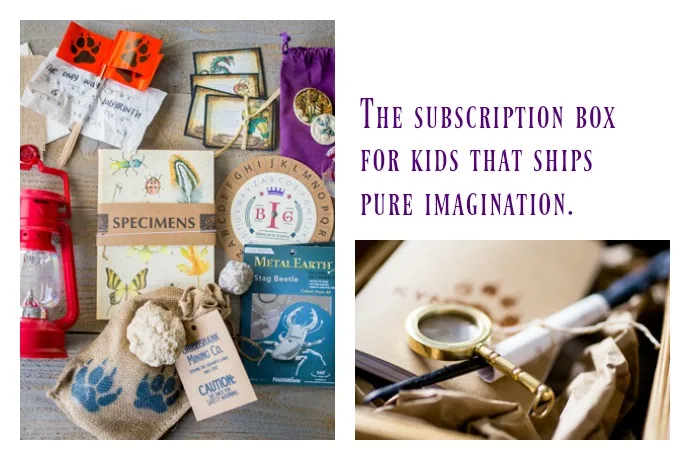 The subscription box for kids that ships pure imagination.