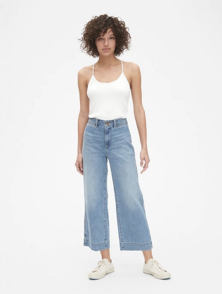 Spring 2019 fashion trends: Wide-leg, high-rise jeans from the Gap Spring 2019 fashion trends: Wide-leg, high-rise jeans from the Gap