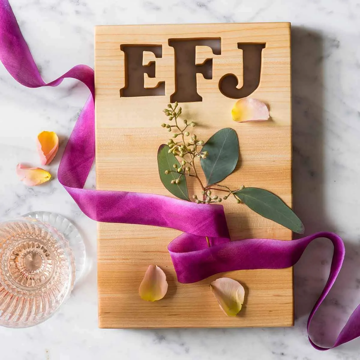 Personalized mini cutting boards from Words with Boards