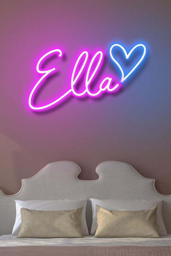 Personalized gifts for kids: Neon name sign at Custom Neon Wonderland Personalized gifts for kids: Neon name sign at Custom Neon Wonderland