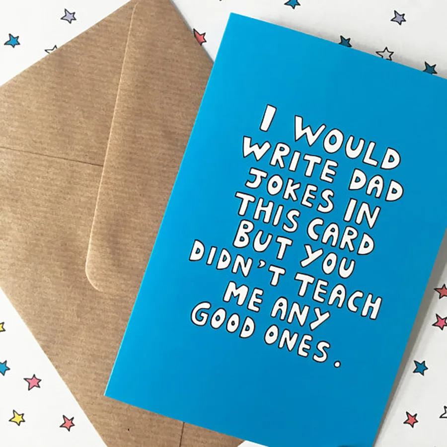 Funny Father’s Day Cards: Thanks For Not Embarrassing Me Card from Davie Paper Co