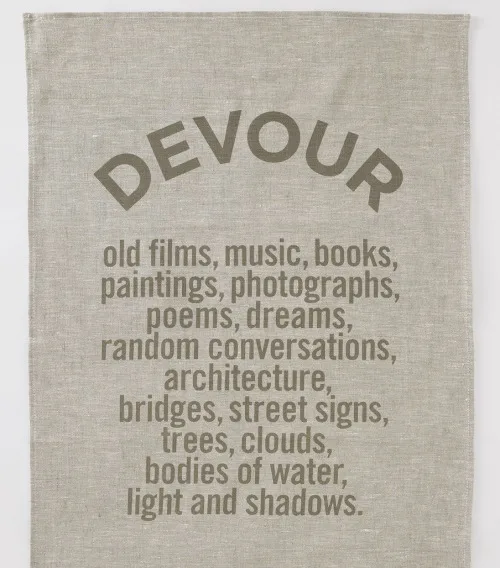 A tea towel that talks back.