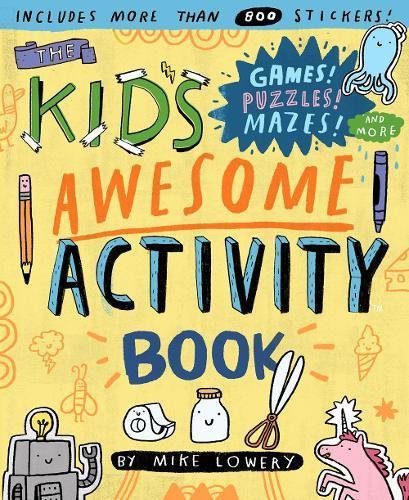 Fun new activity and puzzle books for kids: Kids Awesome Activity Book is packed with stickers, prompts, and ideas to get kids doing creative stuff away from the book, too | mompicksprod.wpengine.com