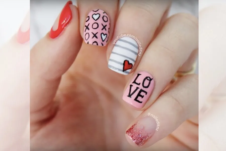 7 fun Valentine's Day nails ideas for adults or even kids