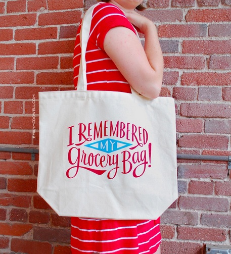 I Remembered my Grocery Bag! reusable shopping bag at Emily McDowell I Remembered my Grocery Bag! reusable shopping bag at Emily McDowell