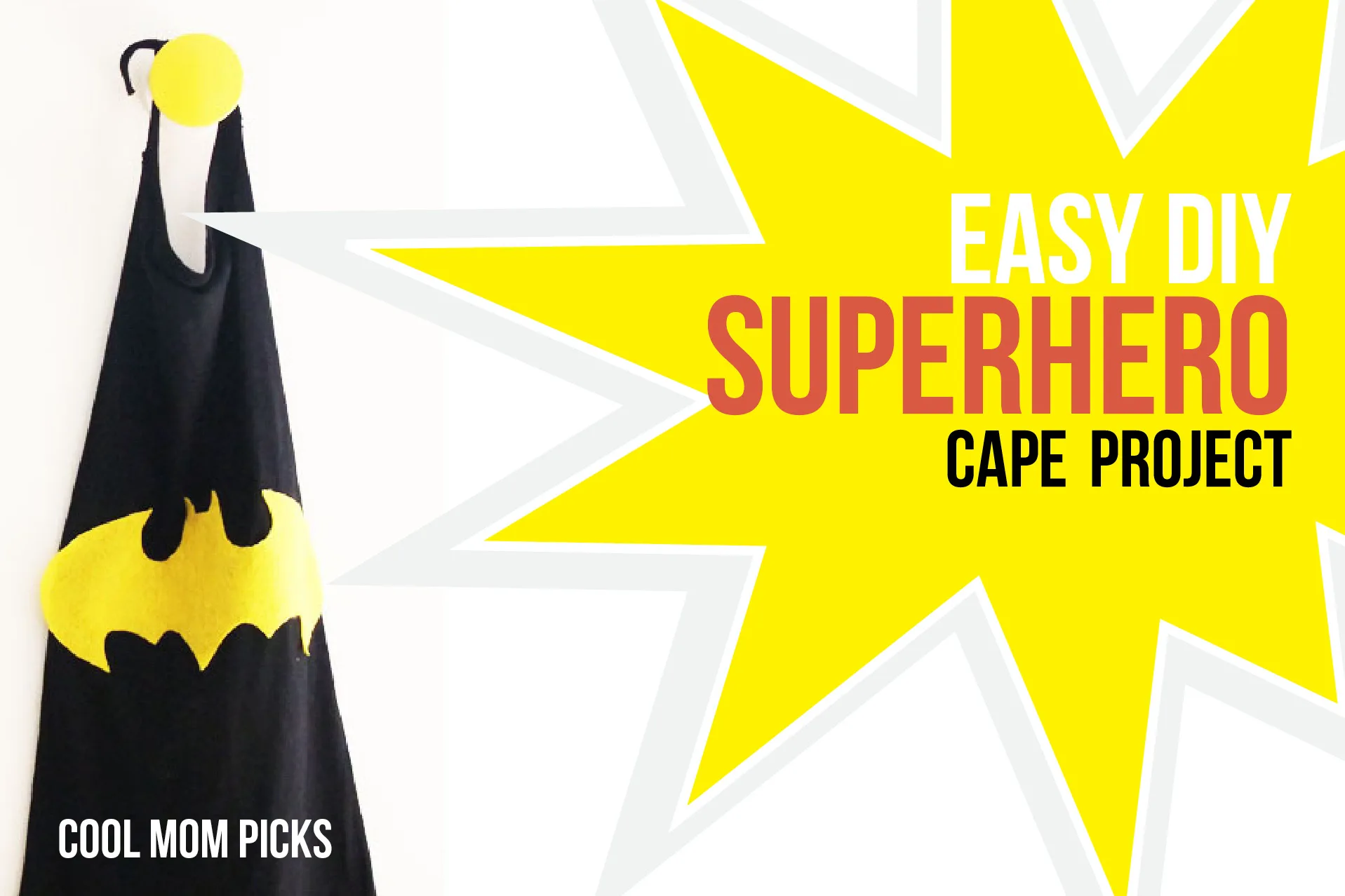 Easy DIY superhero cape craft