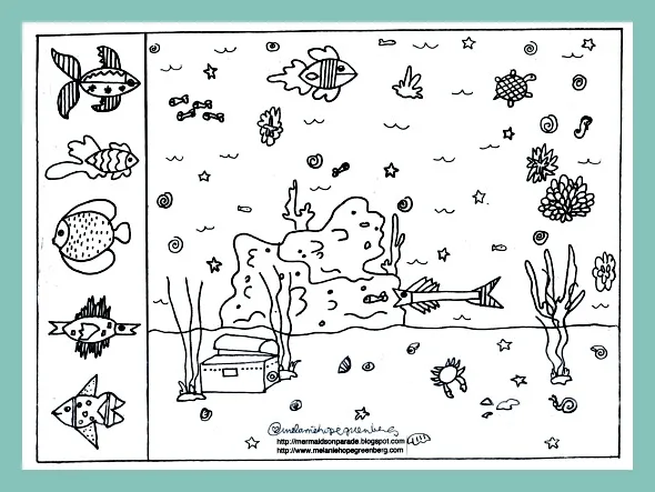 9 cool, free summer coloring pages. Because...it's summer!