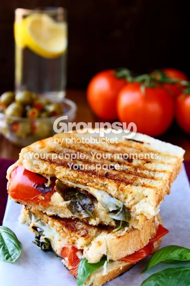 Caprese Panini Sandwich Recipe Print