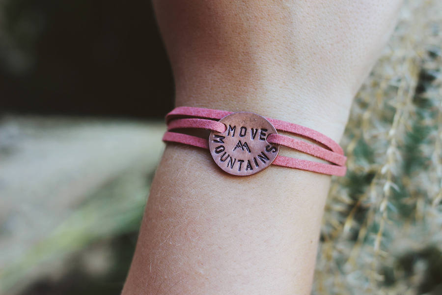 Mood-boosting jewelry: Move Mountains wrap at The Traveling Penny