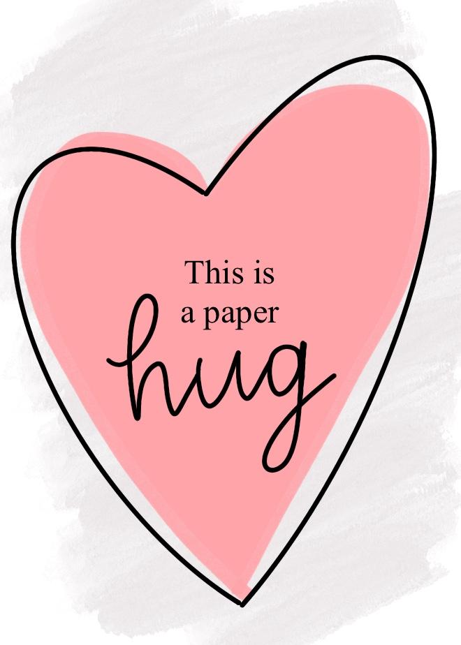 Send a Brightbox paper hug card: it comes with confetti and a tiny treat, and they even mail it for you Send a Brightbox paper hug card: it comes with confetti and a tiny treat, and they even mail it for you