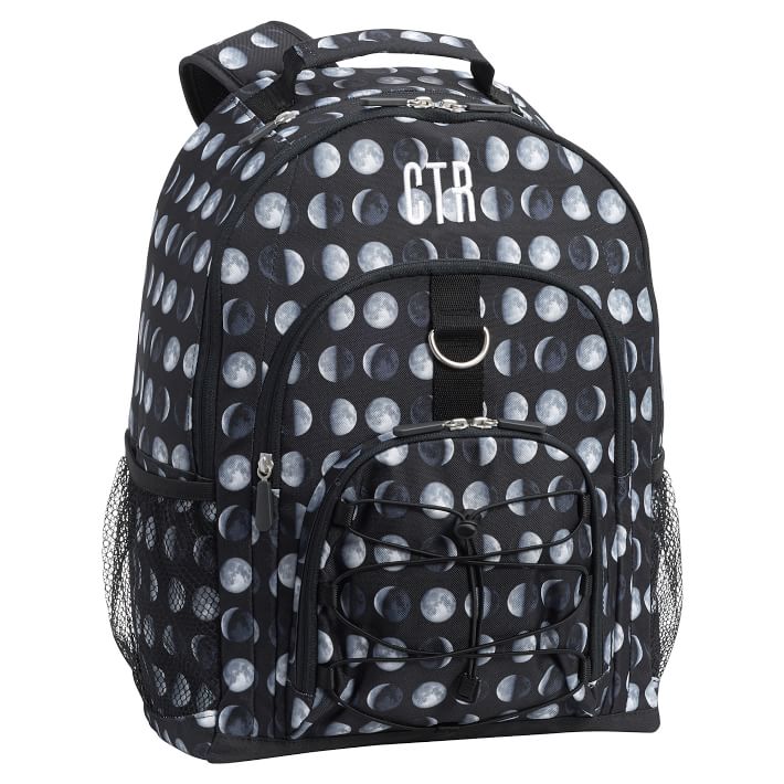 Cool backpacks for tweens and teens: Moon phases backpack at Pottery Barn Kids with optional personalization Cool backpacks for tweens and teens: Moon phases backpack at Pottery Barn Kids with optional personalization