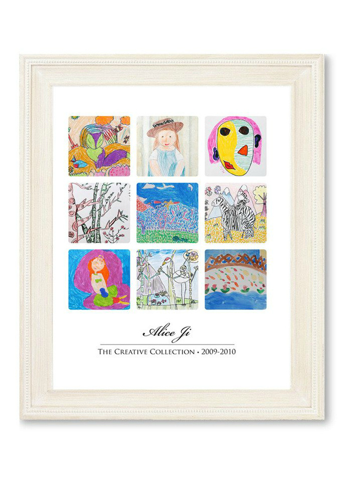 Creative ways to display kids' artwork: Collage poster | Simply Create Kids