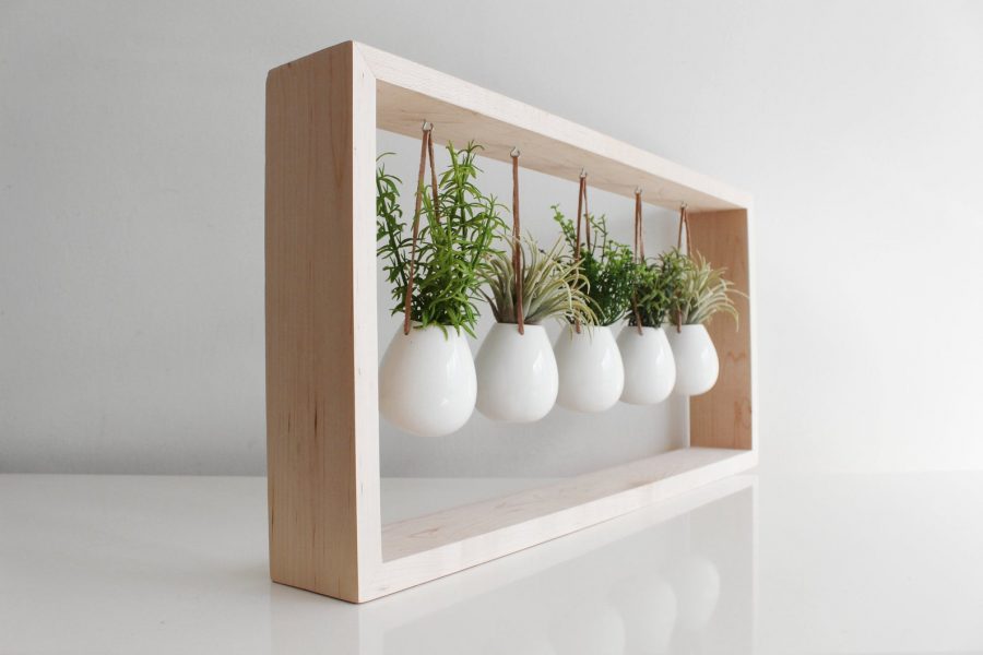 Mother's Day gifts for stepmothers: A hanging succulent garden from Built With My Bare Hands