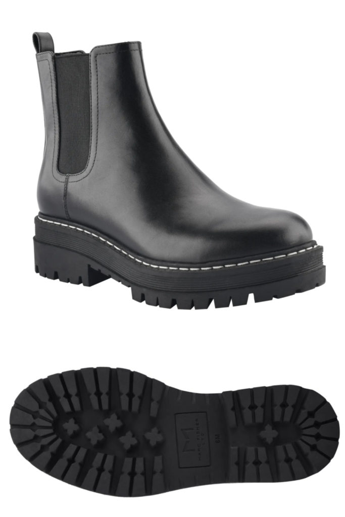 Chunky boots for fall 2021 from Marc Fisher modernizing the Chelsea boot