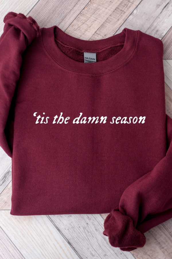Taylor Swift gifts: Tis the Damn Season holiday sweatshirt in lots of colors | The best Taylor Swift gifts Taylor Swift gifts: Tis the Damn Season holiday sweatshirt in lots of colors | The best Taylor Swift gifts