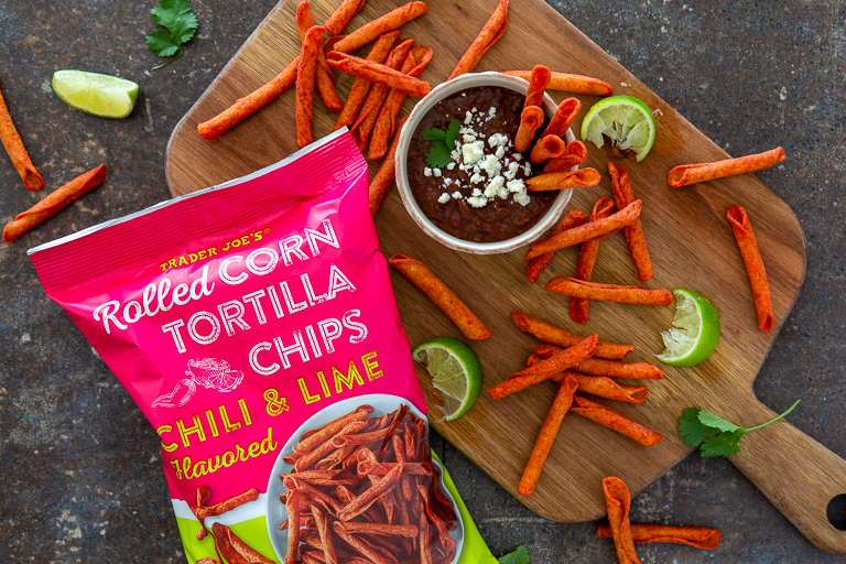 Chili & Lime Rolled Corn Tortilla Chips (Trader Joe's)