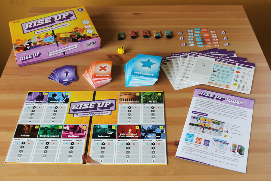 Rise Up: A board game to help teach adults and kids to make the world a better place