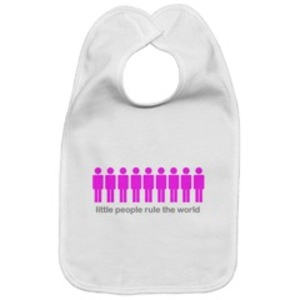 3 Girls and Us Baby Bib (Little People Graphic)
