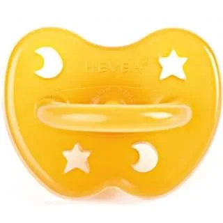 A green pacifier that doesn't suck