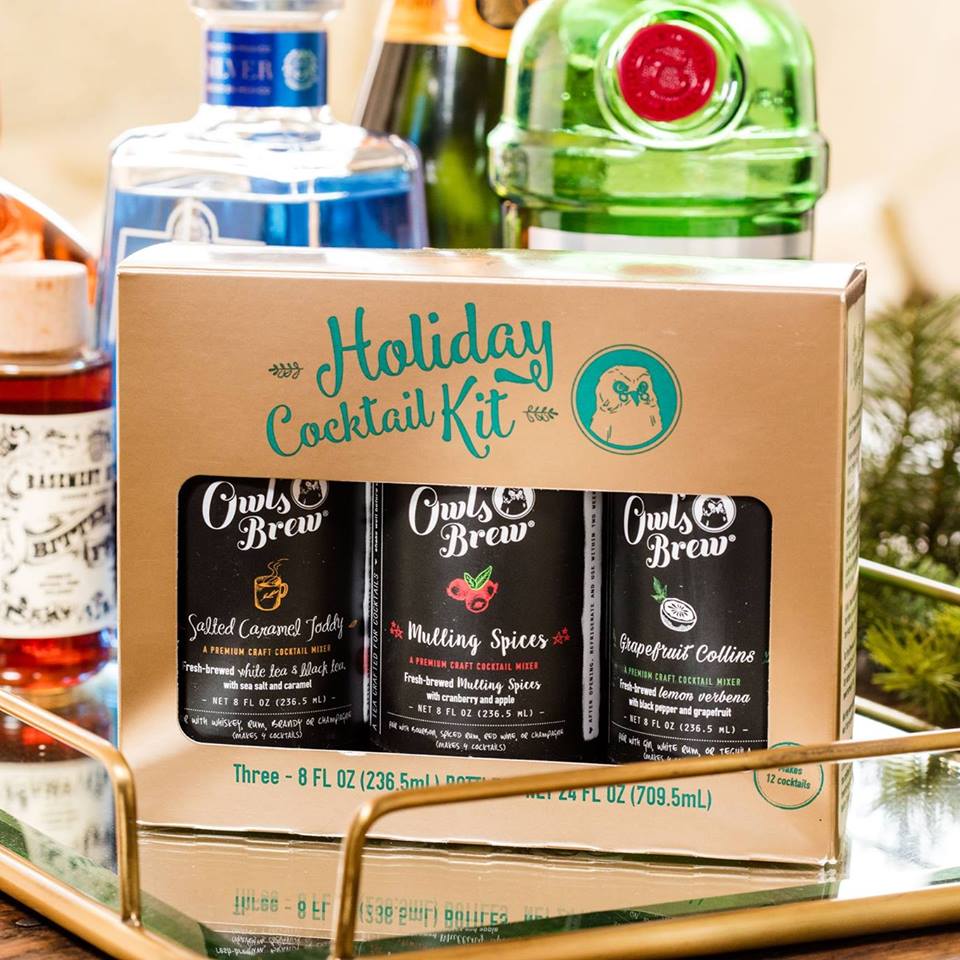 Owl’s Brew Tea Cocktail Mixer Holiday Gift Set