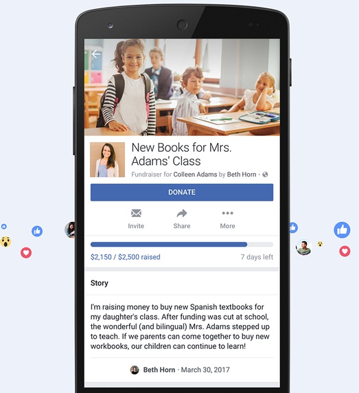 Facebook Fundraisers | Sponsor Facebook Fundraisers | Sponsor
