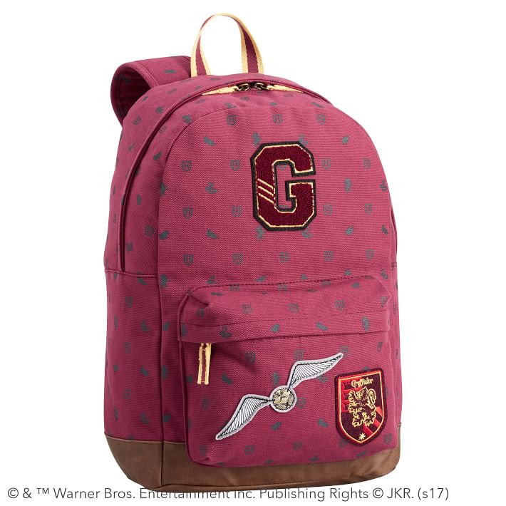 Cool backpacks for tweens + teens: Harry Potter Gryffindor Backpack, with other houses available too Cool backpacks for tweens + teens: Harry Potter Gryffindor Backpack, with other houses available too