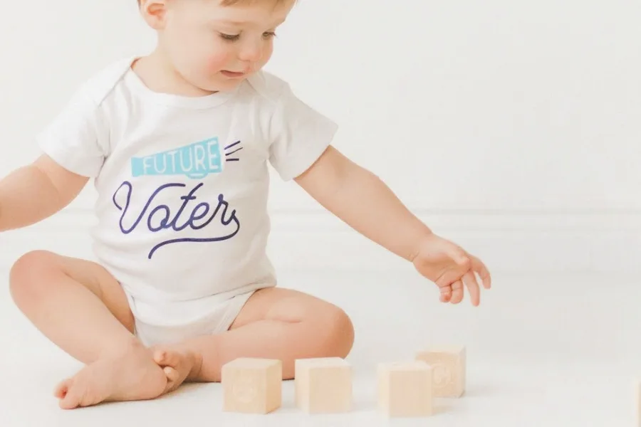 Future Voter Baby Onesie: Cool baby gift from Sweetpea & Co on Etsy