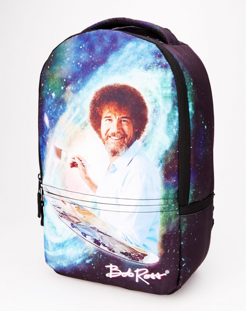 Cool backpacks for tweens and teens: Bob Ross Galaxy Backpack Cool backpacks for tweens and teens: Bob Ross Galaxy Backpack