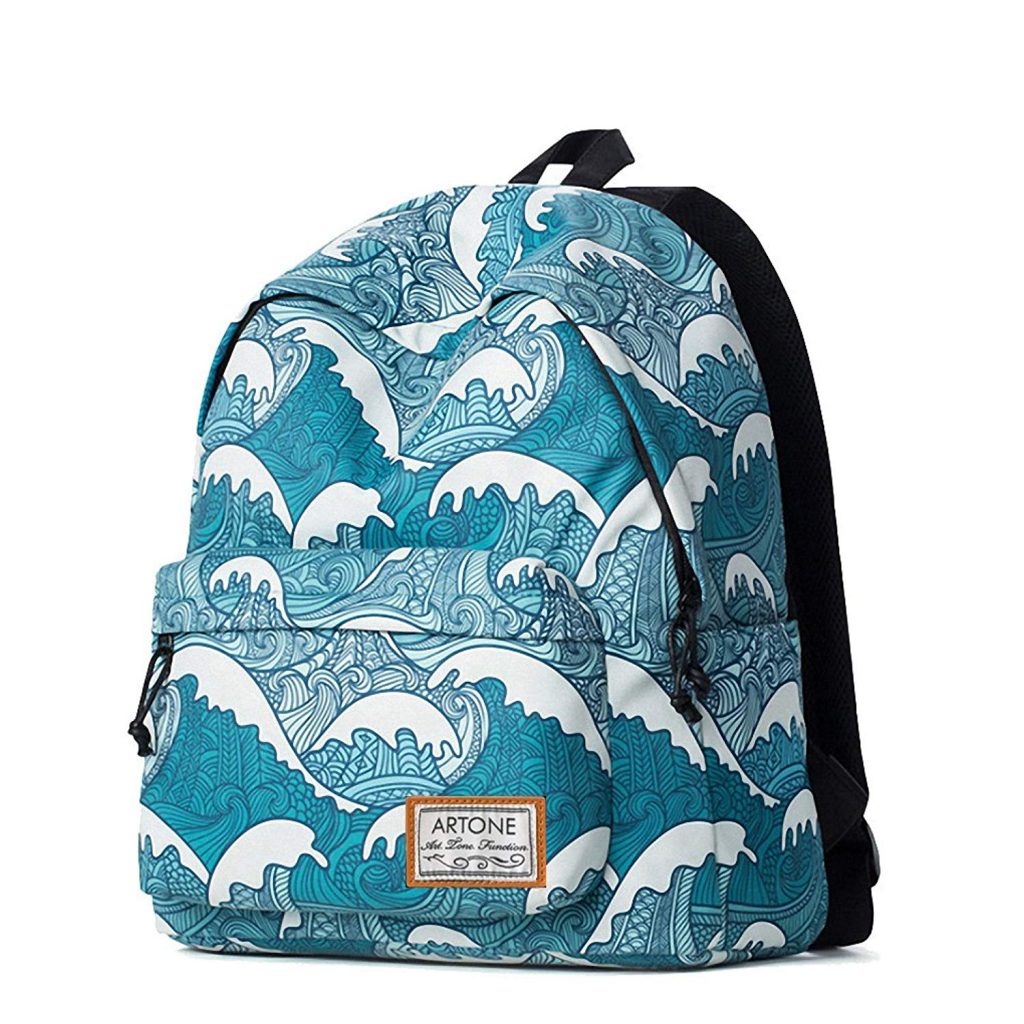 Cool backpacks for tweens and teens: Artone Blue Wave Backpack Cool backpacks for tweens and teens: Artone Blue Wave Backpack