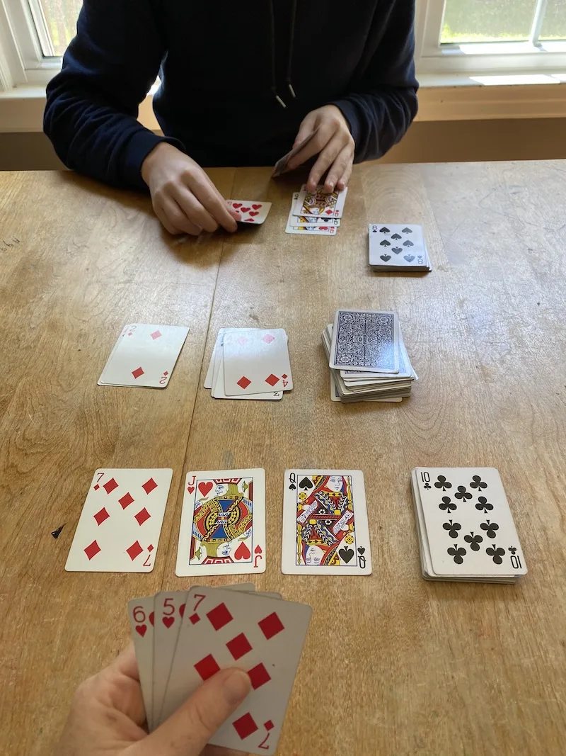 5 fun card games kids should know: Three-Thirteen increases in difficulty each round, but it's addictive!