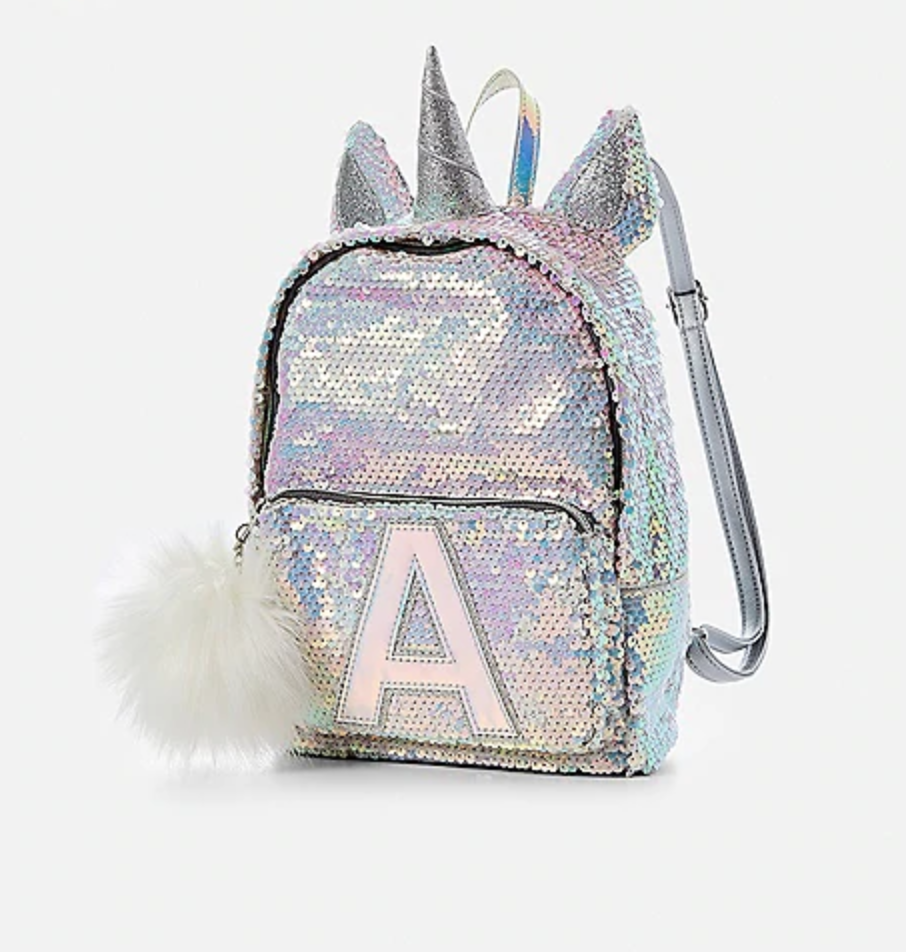 cool backpacks for preschool, kindergarten and little kids: Initial Unicorn Flip Sequin Backpack cool backpacks for preschool, kindergarten and little kids: Initial Unicorn Flip Sequin Backpack