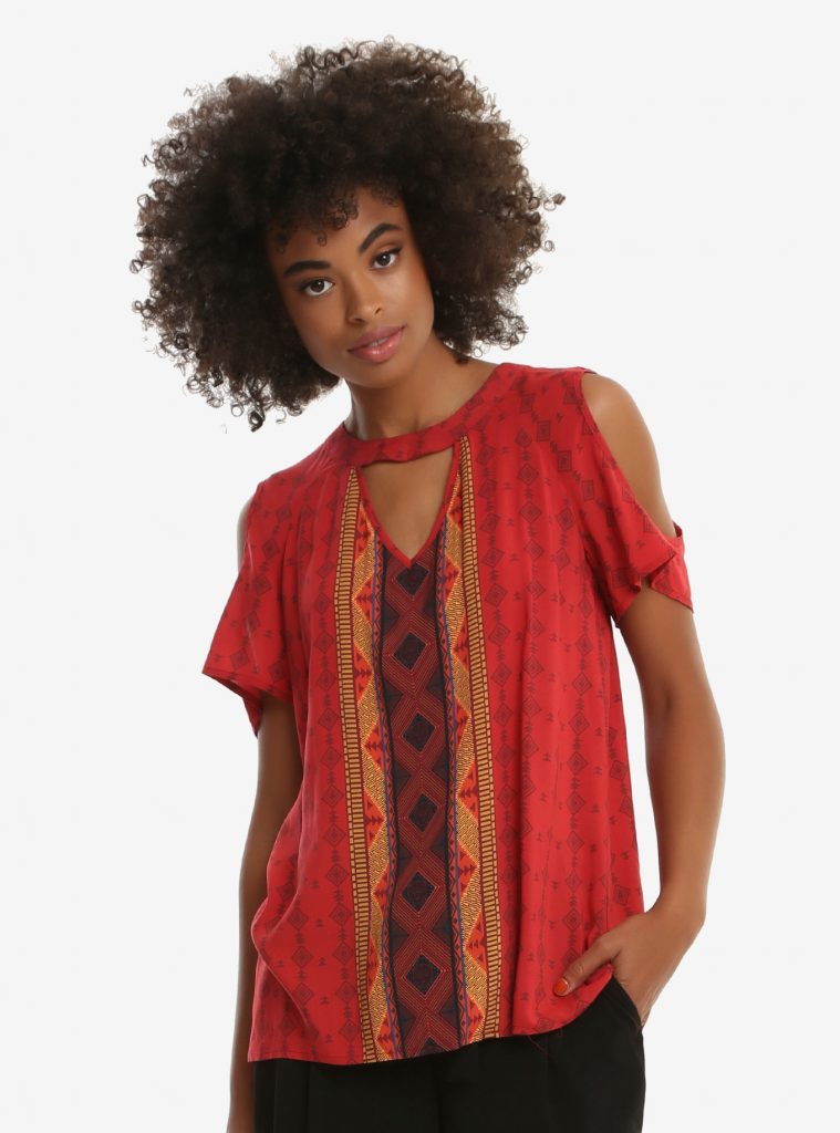 Black Panther BoxLunch collection | Nakia cold shoulder top