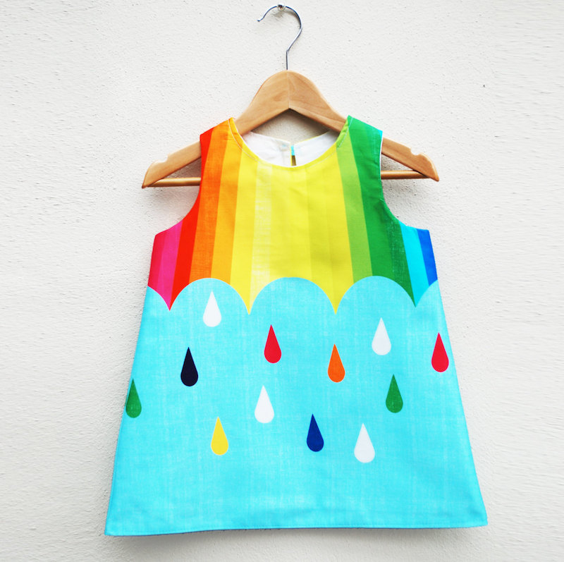 Wild Things Dresses Rainbow Spectrum Print Dress (kids)