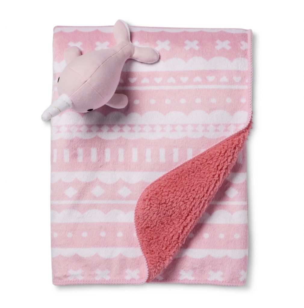 Plush baby blanket and narwhal rattle set at Target now on sale Plush baby blanket and narwhal rattle set at Target now on sale