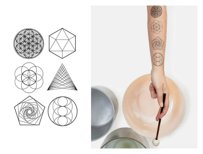scented sacred geometry tattly tattoos