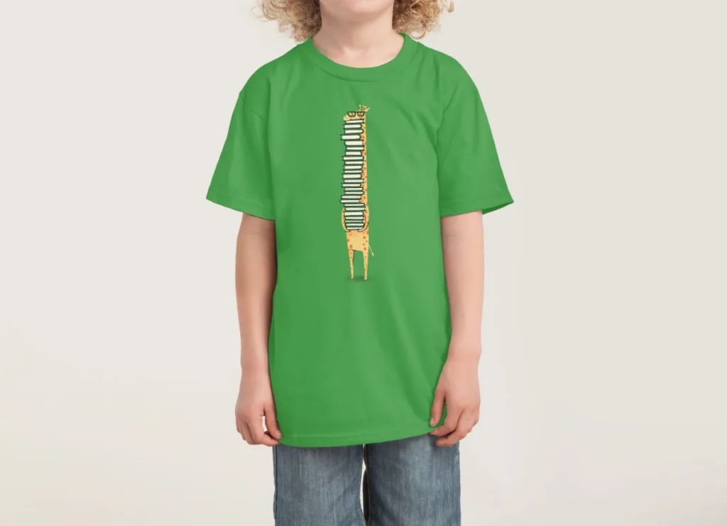 Giraffe Book Lover Kids' T-Shirt