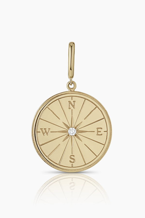 14k Gold Compass Charm (Gorjana)